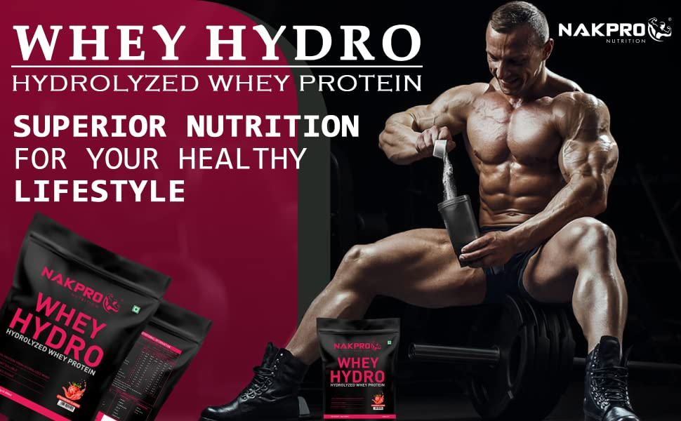 Best protein brands: NAKPRO Whey Hydro hydrolyzed whey protein