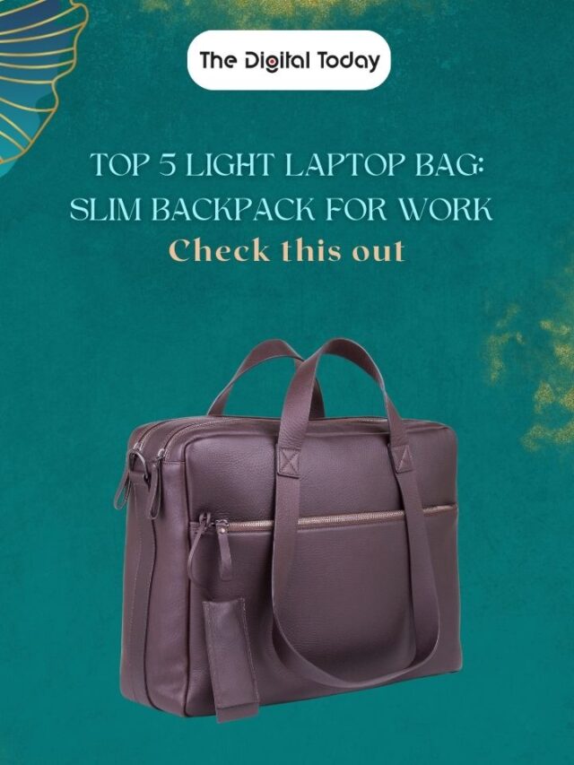 Top 5 Light Laptop Bag: Slim Backpack for Work