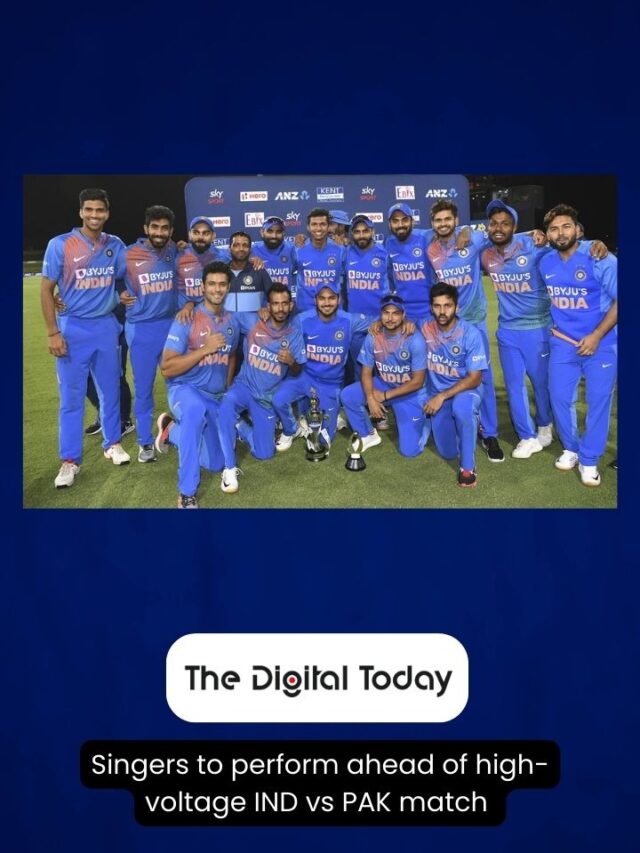 Singers to perform ahead of high-voltage IND vs PAK match