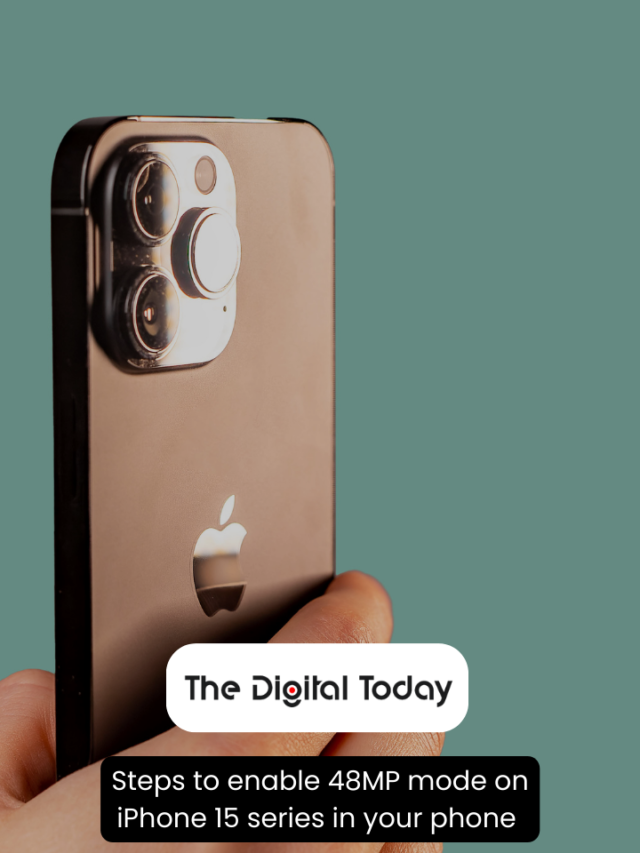 Steps to enable 48MP mode on iPhone 15 series in your phone