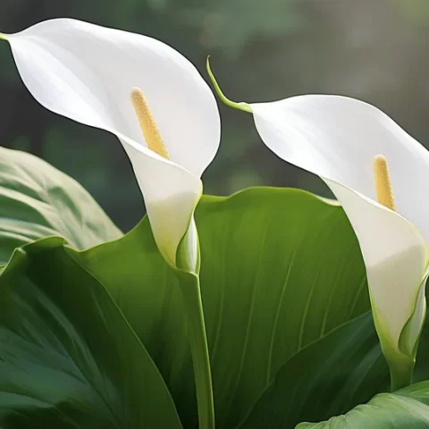 Peace Lily (Spathiphyllum):